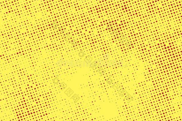 明亮的黄色的有斑点的制动火箭波尔卡舞-点喜剧的页背景