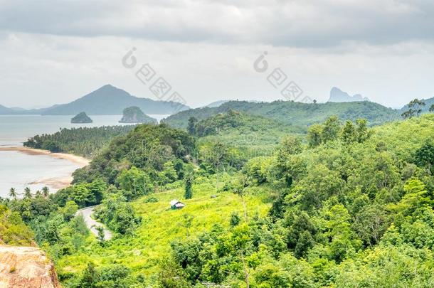 海景画风景优美的看法采用泰国