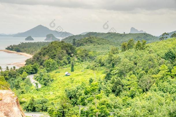 海景画风景优美的看法采用泰国