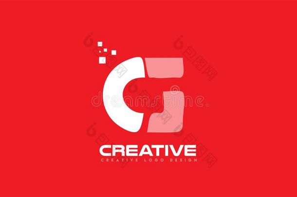 字母表信英语字母表的第7个字母红色的科技白色的标识公司设计偶像
