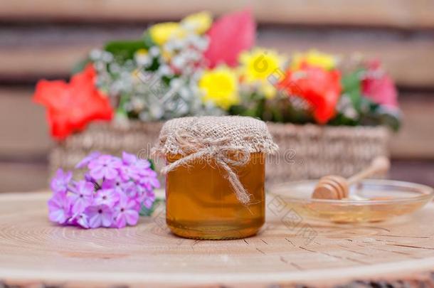 有关环境方面-友好的蜂蜜采用玻璃罐子