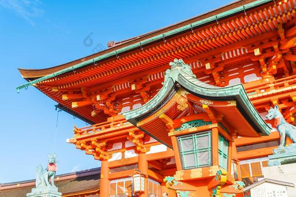 美丽的建筑学富士米纳里泰沙收缩复数组采用京都