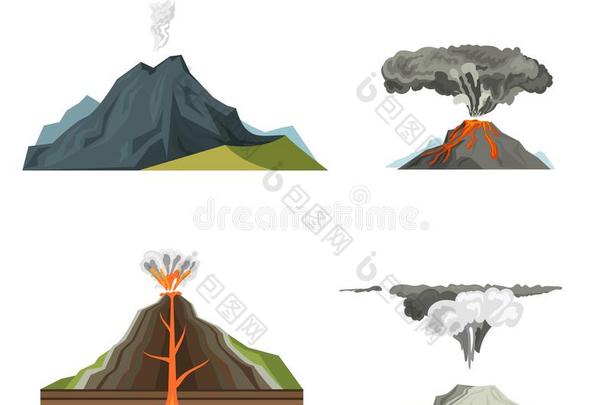 火山<strong>岩浆</strong>自然吹风在上面和烟火山的er在上面tion盥洗室