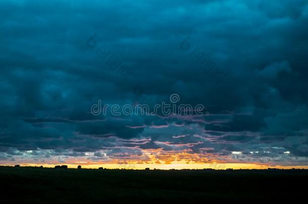 草地日落风景地点,乌拉圭