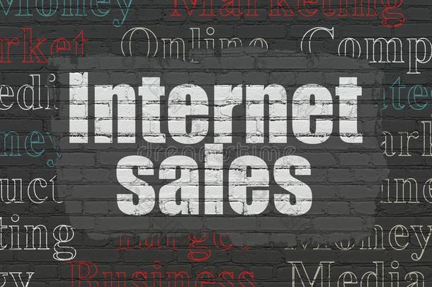 销售观念:互联网销售的向墙背景