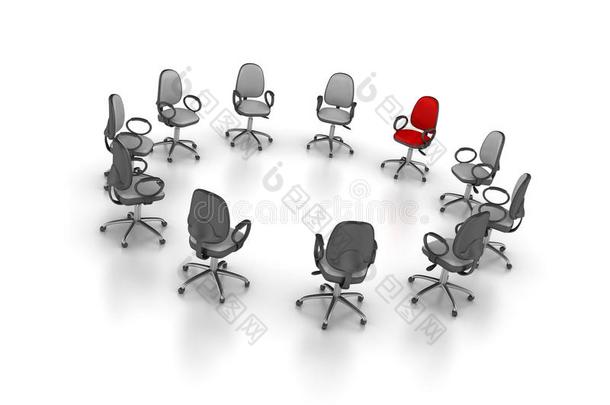 办公室椅子<strong>会议</strong>,num.一<strong>红色</strong>的
