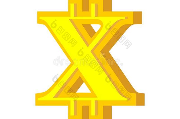 字母x信点对点基于网络的匿名数字货币字体.加密货币字母表.字体德