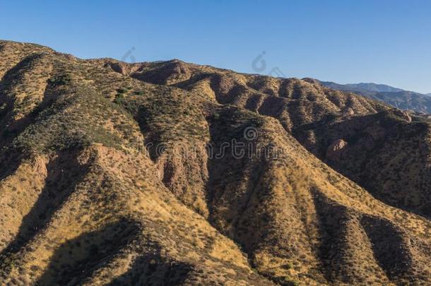 沙漠小山一起南方的美国加州公路
