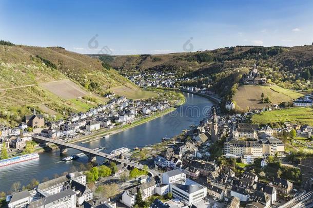 科赫姆和法国摩泽尔河流域产白葡萄酒河,德国