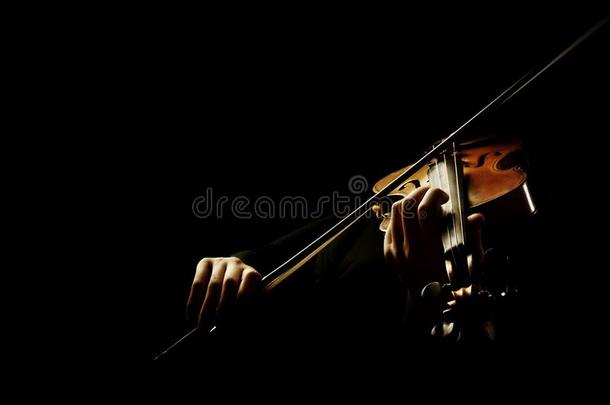 小提琴演员.小提琴ist演奏小提琴手弓