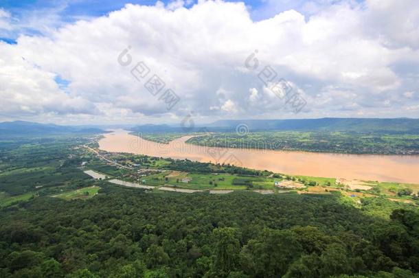 风景看法湄公河河在W在山、岭、峰Takamatsu苏亚采用农卡海,thaumatin竹芋蛋白