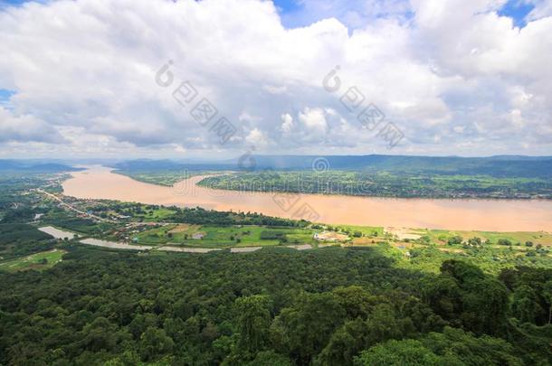 风景看法湄公河河在W在山、岭、峰Takamatsu苏亚采用农卡海,thaumatin竹芋蛋白