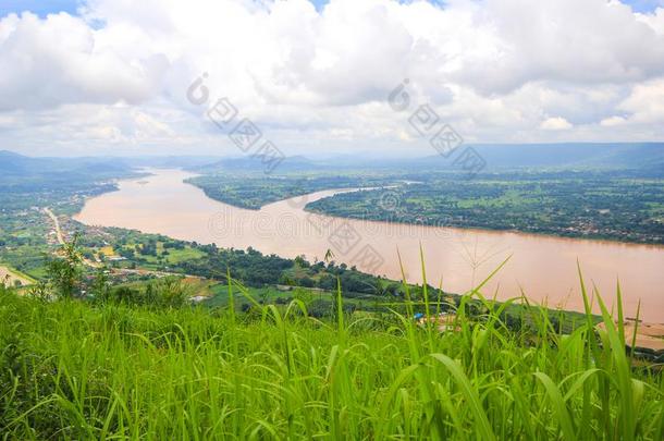 风景看法湄公河河在W在山、岭、峰Takamatsu苏亚采用农卡海,thaumatin竹芋蛋白