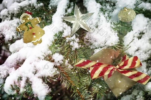 装饰向指已提到的人圣诞节树