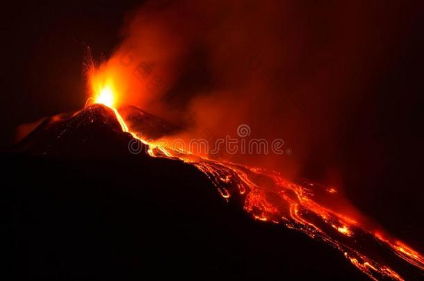 酒精灯煮水器<strong>火山爆发</strong>和爆炸和熔岩流