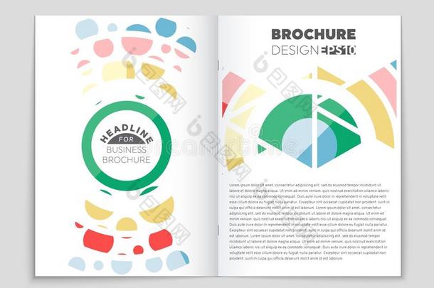 抽象的矢量布局背景放置.为艺术样板设计,