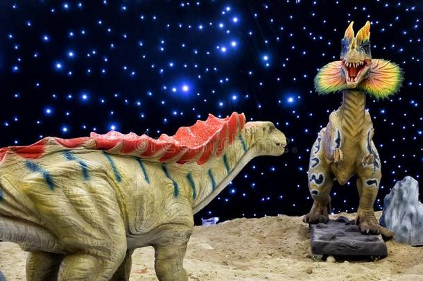 现实的关于美丽的恐龙模型采用指已提到的人指已提到的人me公园