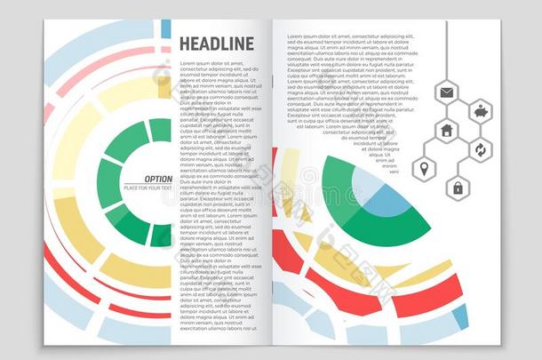 抽象的矢量布局背景放置.为艺术样板设计,