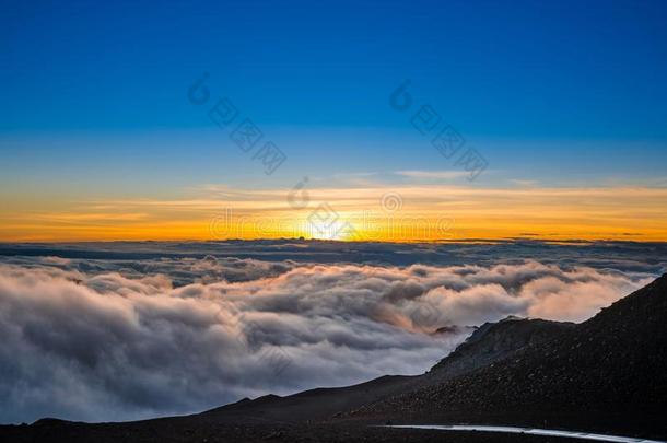 Haleakala国家的公园andHaleakalaVolcanoonthe美国夏威夷州anislandof毛伊岛哈里阿卡拉国家