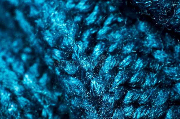 宏指令蓝色编羊毛制的光纤