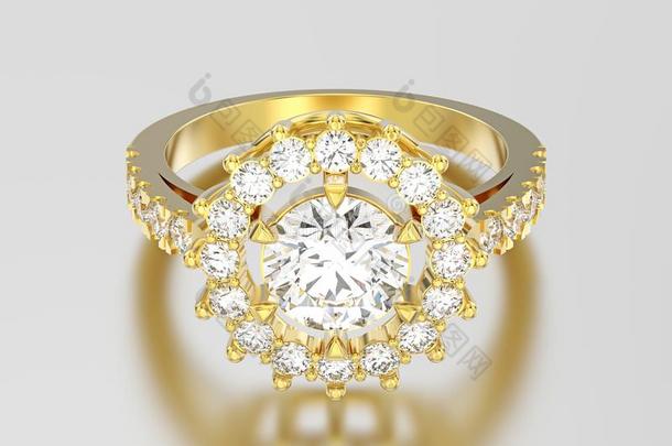 3英语字母表中的第四个字母说明黄色的金单人纸牌戏装饰的钻石戒指winter冬天