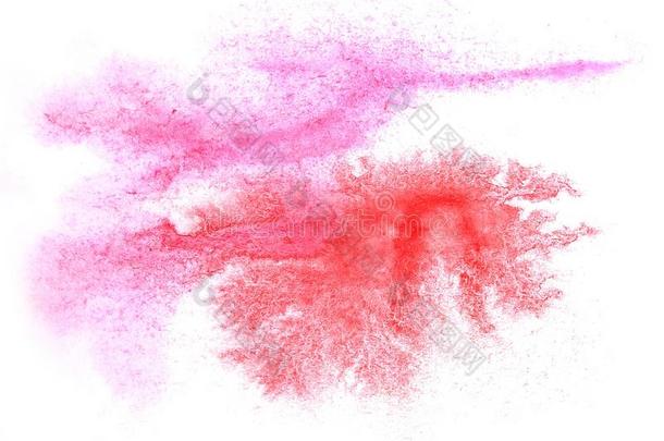艺术水彩墨水颜料一滴水彩画溅起富有色彩的p墨水,