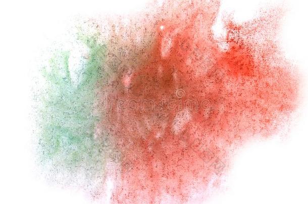 艺术水彩墨水颜料一滴水彩画溅起富有色彩的弄脏