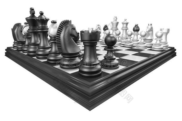 棋板和全部的棋一件3英语字母表中的第四个字母