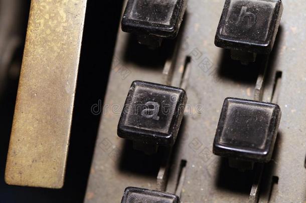 线型键盘文学一,英语字母表的第8个字母调特写镜头