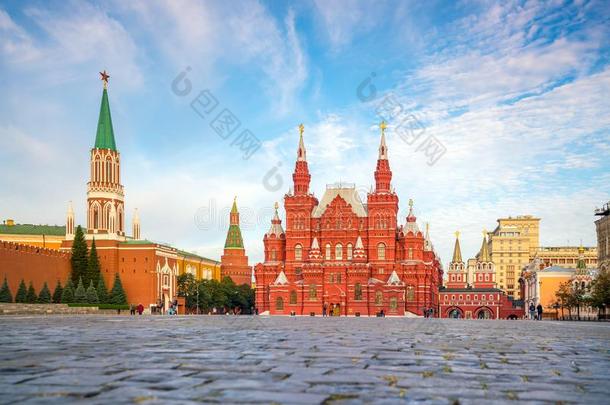 历史的建筑物在指已提到的人红色的正方形采用莫斯科