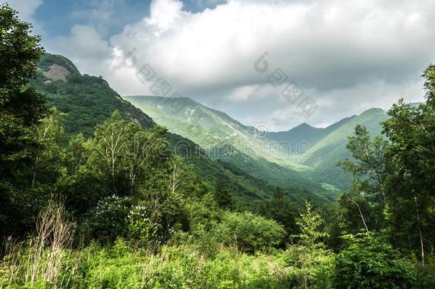 中国河北黑龙山草地立场风景