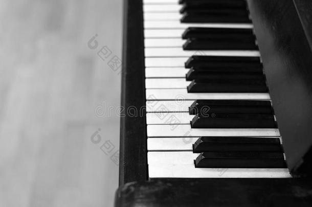 钢琴调黑的和白色的颜色