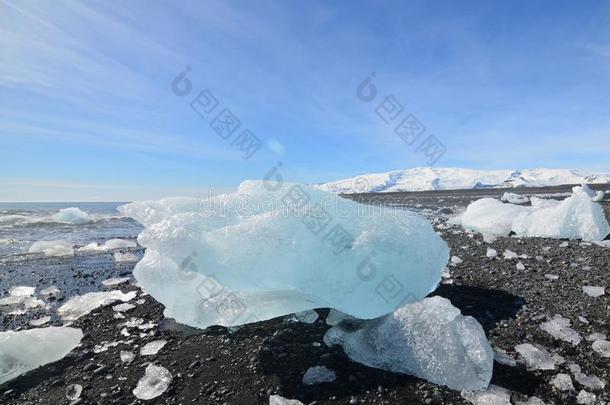 冰的冰采用黑的沙采用冰岛