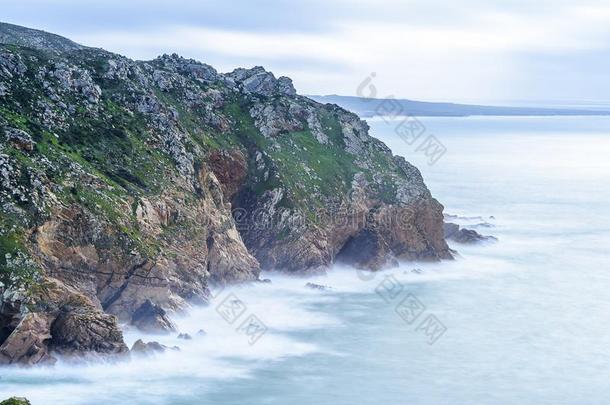 葡萄牙长的暴露和平的洋海景画