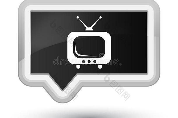 television电视机偶像最好的黑的横幅按钮