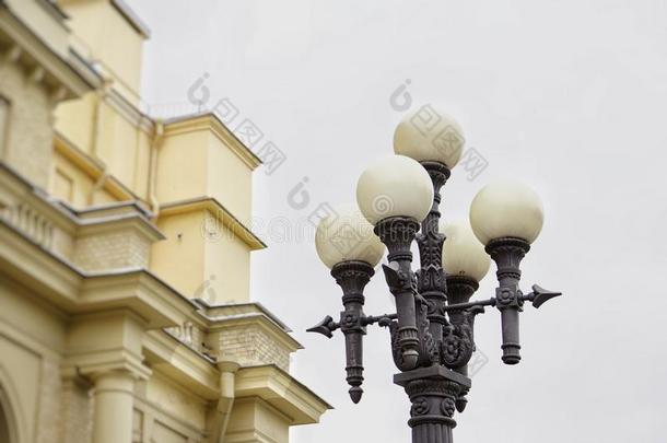 街灯建筑物圣-彼得斯堡建筑学详细资料埃克斯特