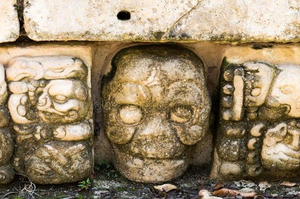 玛雅人的毁坏关于考潘轴承合金,洪都拉斯