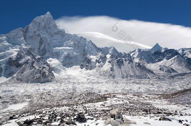 喜马拉雅山风景采用珠穆朗玛峰地区,尼泊尔