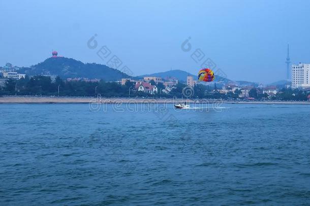 一可爱的看法关于青岛海滨风景