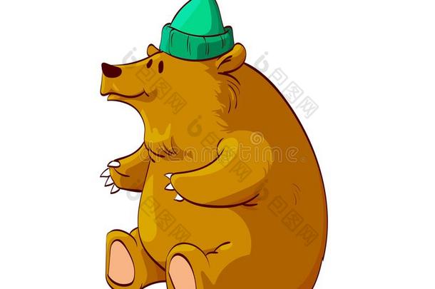 漫画<strong>熊</strong>和暖和的帽子