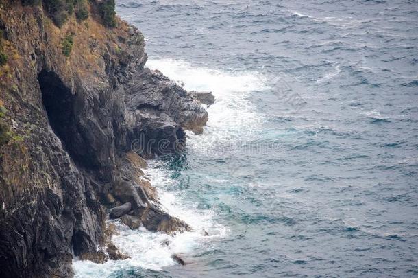 看法从山向蓝色海.