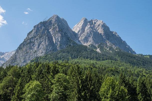 指已提到的人风景关于山采用蒂罗尔,巴伐利亚