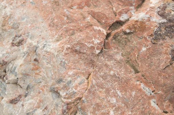 背景-大理石质地未经加工的粉红色的自然的石头