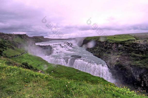 冰岛居德瀑布瀑布2017