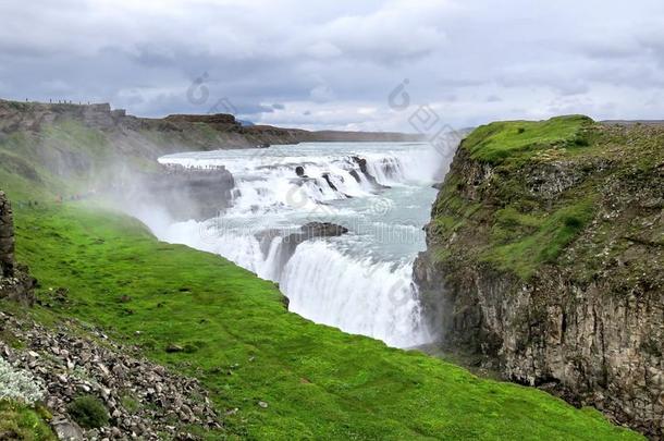 冰岛指已提到的人看法关于居德瀑布瀑布2017