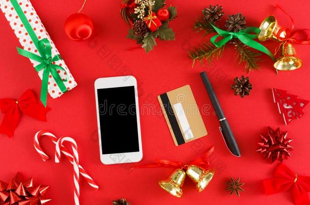 女孩购买圣诞节现在在线的向smartph向e和信誉