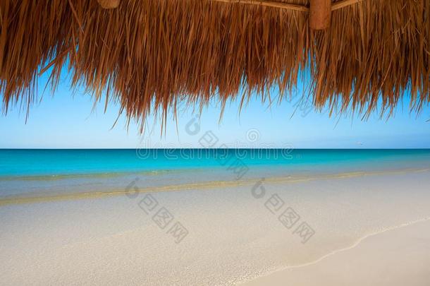 加勒比海海滩平屋顶采用海滨度假胜地幻境