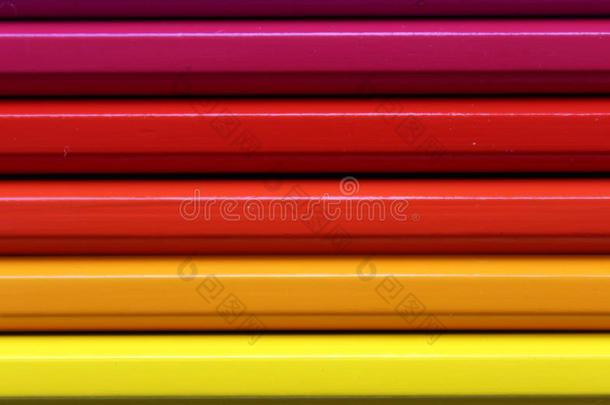水平的颜色铅笔梯度光谱质地