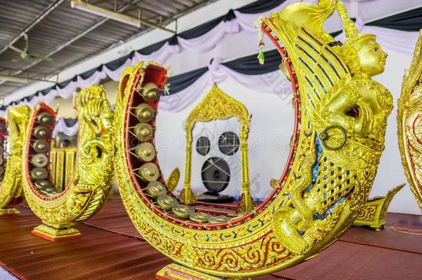 ThaiAirwaysInternational泰航国际音乐的仪器金模式美丽的.用过的向跳动或