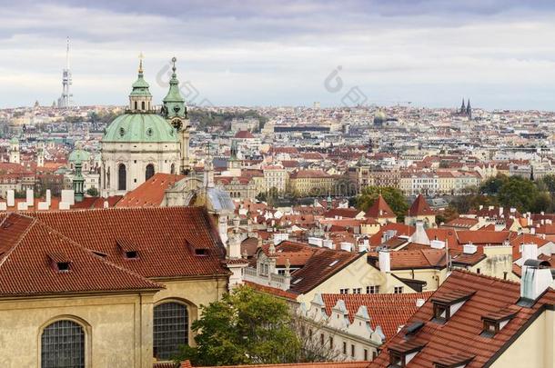 布拉格城市风光照片从布拉格城堡